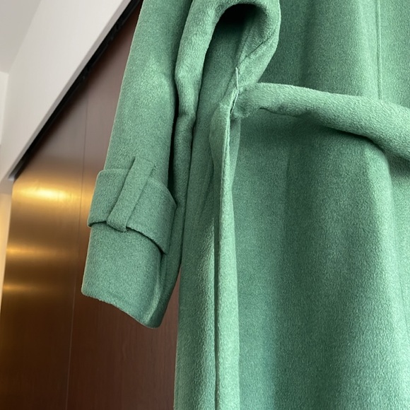 ZARA Oversized Green Coat - Picture 5 of 14